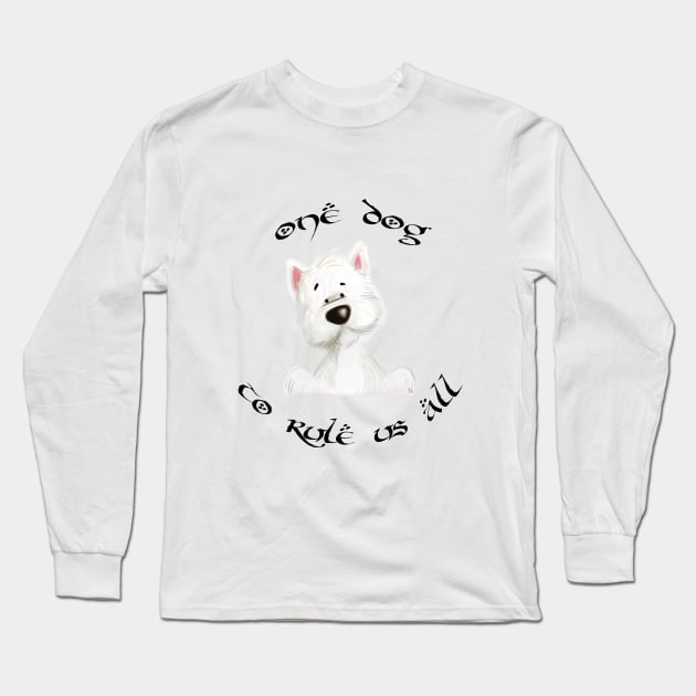 One dog to rule us all! Long Sleeve T-Shirt by Teeject